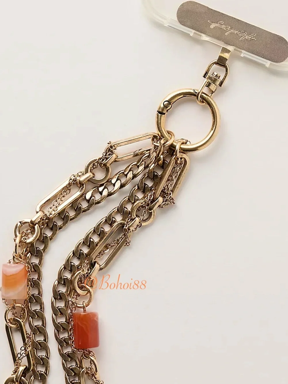 NEW Free People Layered Chain Phone Wristlet - Picture 8 of 10